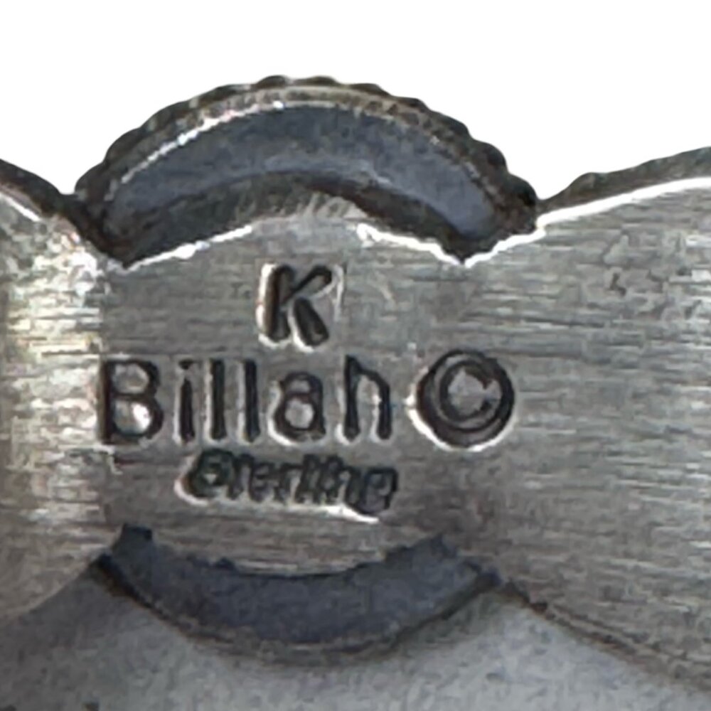 Vintage Navajo Silver Kingman Turquoise Navajo Concho Bracelet Cuff Kevin Billah - Picture 4 of 11